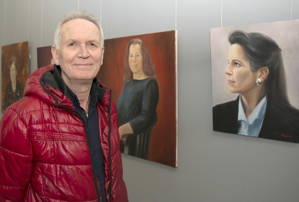 Johann Hinger in der Maschinenhalle der Zeche Hannover.